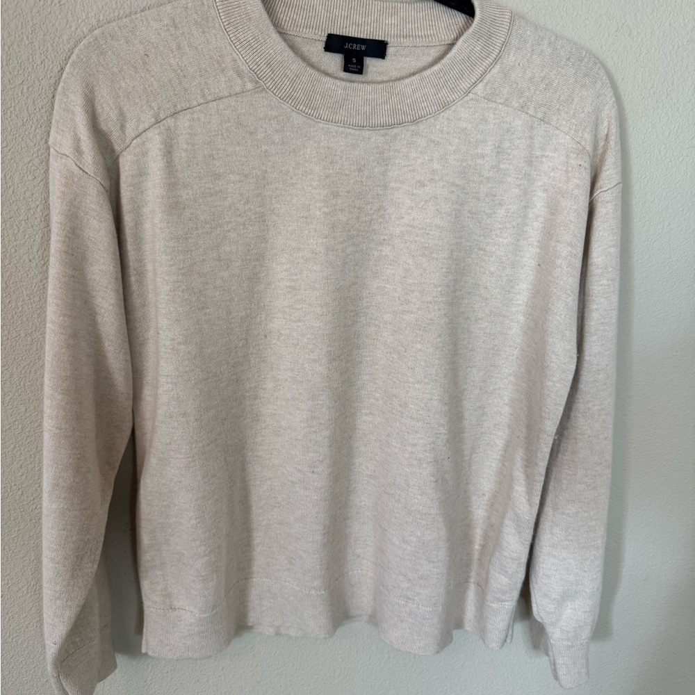 J.Crew Oatmeal Crewneck Sweater Small